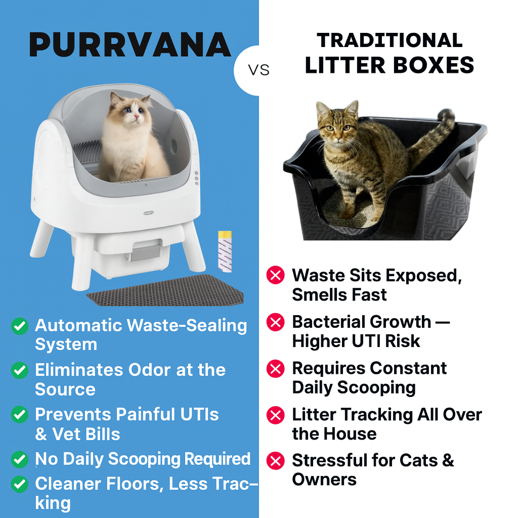 Protect your cat from painful UTIs and messy litter boxes with Purrvana