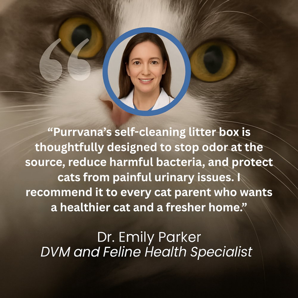 Protect your cat from painful UTIs and messy litter boxes with Purrvana